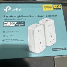 TP-Link TL-PA8010P KIT AV1300 Gigabit Passthrough Powerline Network Extender