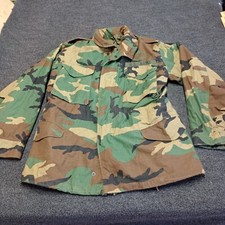 US Army M65 Field Jacket Coat Green Small Reg Military Camo Hooded Lined