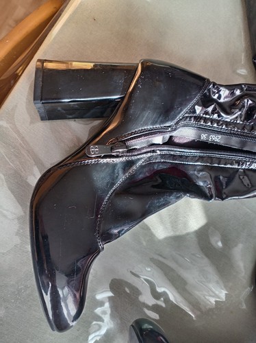 Thigh length pvc - boots, size