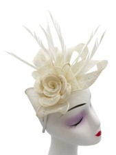 Women's Flower Fascinator Clip Headband Wedding Hat Ladies Day Royal Ascot Races