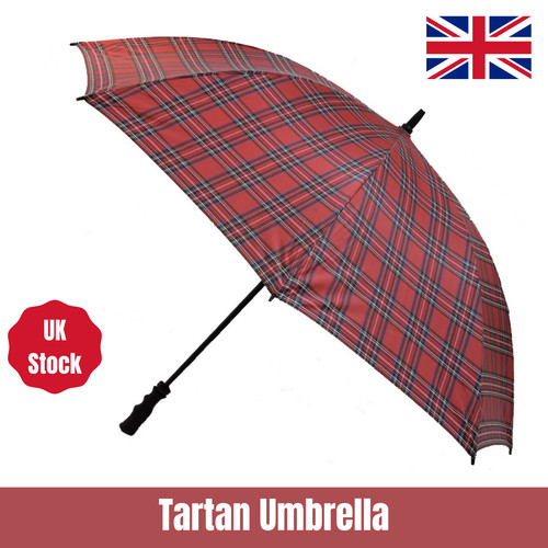 Tartan golf umbrella men - umbrella,