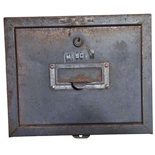 Vintage metal industrial card - vintage,