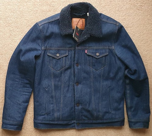 Levi trucker sherpa jacket l - sherpa,