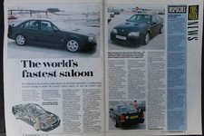 Original 1990 Autocar extracted mag Driving Report: LOTUS CARLTON launch