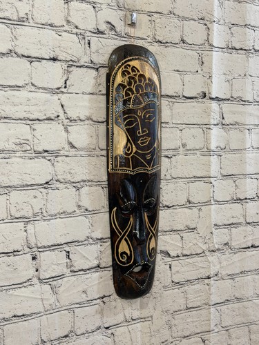 50cm buddha mask carved - buddha,