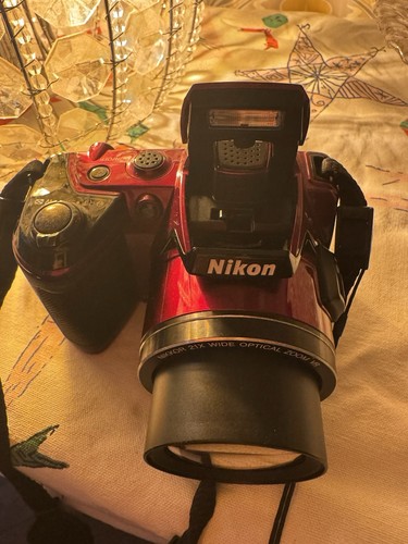 Red nikon coolpix - coolpix, digital