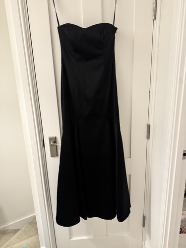 Coast black satin strapless - coast,