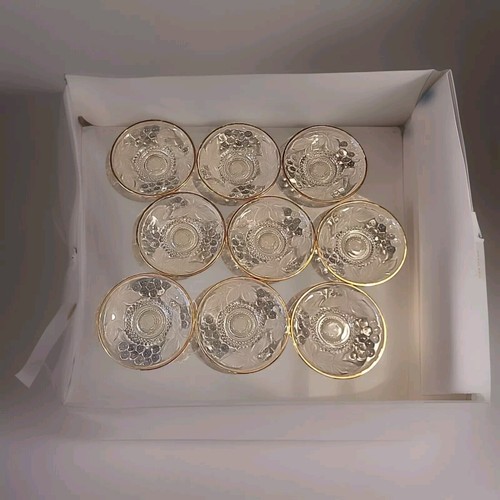 Frosted tea plates soga japan - tea,