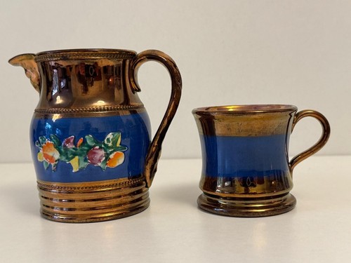 Gold lustre ceramic vintage - ceramic,