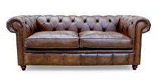 Real Leather Chesterfield 3