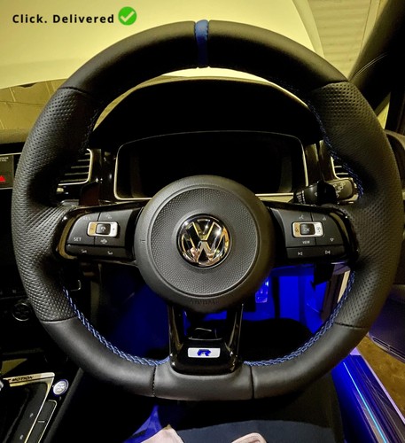 Oem black leather steering - leather,