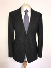 ARMANI COLLEZIONI - Mens GREY Pinstripe WOOL SUIT - 40 Reg - W34 L31 - LOVELY