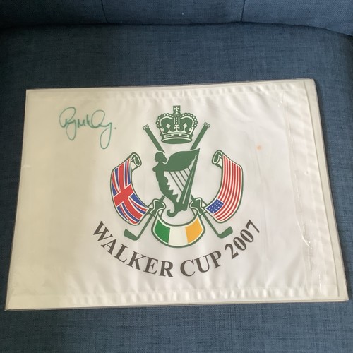 Rory mcilroy signed flag from - rory,