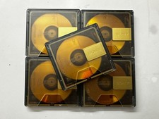 5 x Sony gold Minidiscs 80