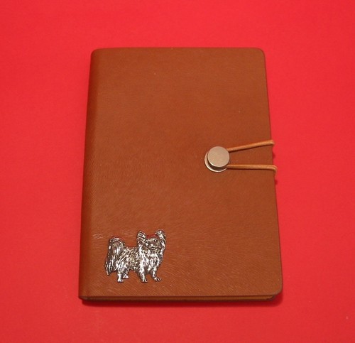 Papillon dog tan - a6,