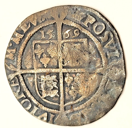 1569 hammered silver coin - hammered,