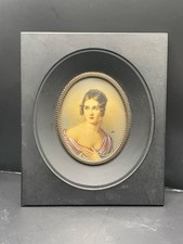 Miniature portrait painting of