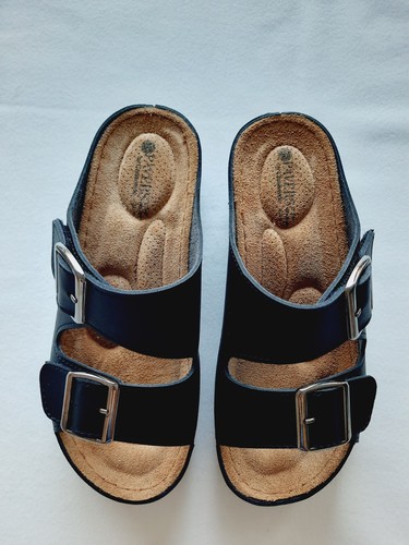Pavers black comfort leather - black,