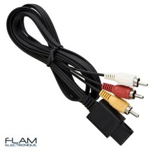 Cable audio video RCA pour N64 / Gamecube / SNES / Super Nintendo /Super Famicom