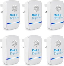 Powerful Ultrasonic Pest Repeller Mouse Repellent plug in Pest Control Safe 6 Pc