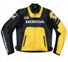 HRC YELLOW HONDA LEATHER