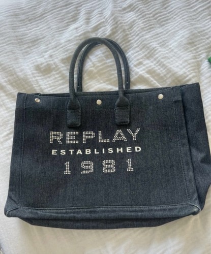 Denim embellished replay - denim,