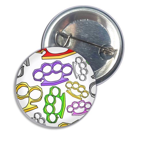 Knuckle duster pattern button - duster,