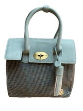 House Of Tweed Handbag Teal Green Tartan Wool