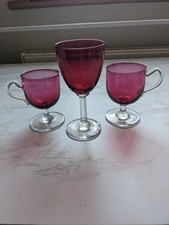 Cranberry Set Of 2 Handled