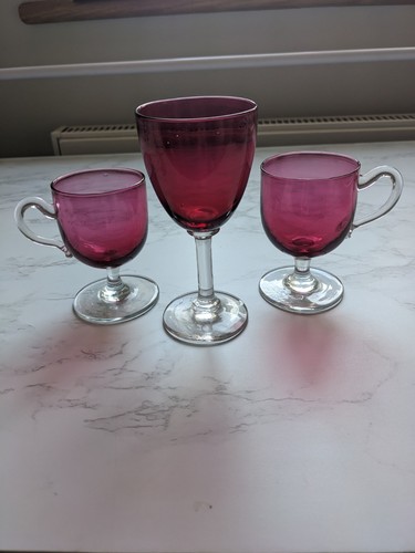 Cranberry set handled - cranberry, of