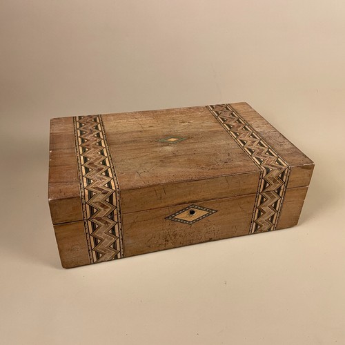 Antique inlaid marquetry - inlaid, box