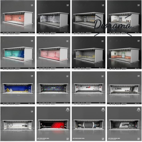 Diorama car garage - car,