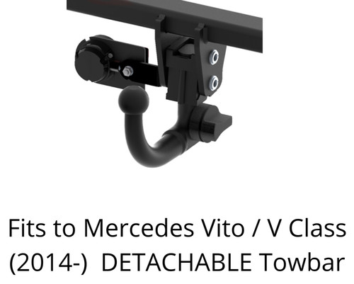Detachable tow bar - bar, for