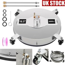 16.5"High Pressure Washer Flat Surface Cleaner 4000PSI Efficiency Floor Power Wa