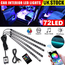 4Pcs RGB LED Under Car Tube