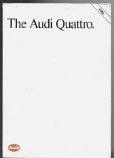 Audi Quattro 2.2 Turbo 1983-84 UK Market Portfolio Sales Brochure