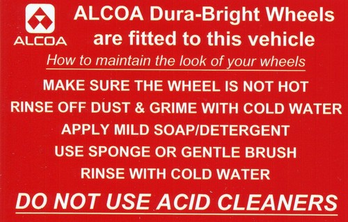 Alcoa wheels sticker volvo - wheels,