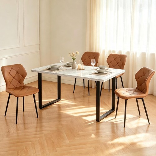 Wooden table with - table, marble