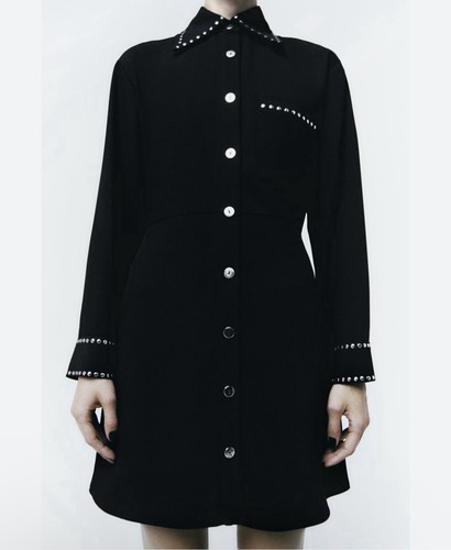 Zara women black studded - women's,