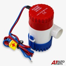 Marine Bilge Pump Submersible Water Pump 12V Electric Yacht Boat Kit 1100GPH