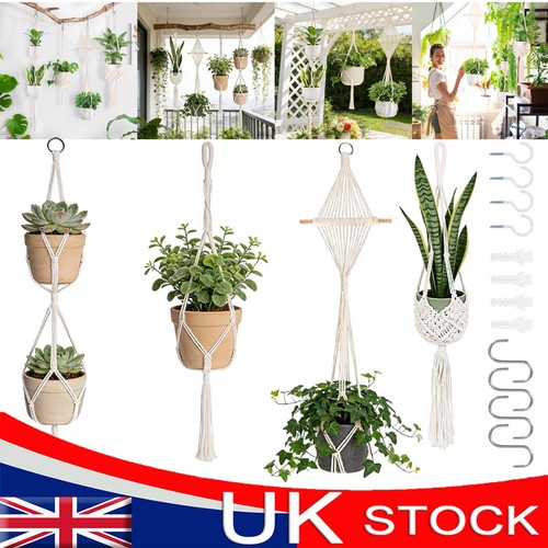 4pcs macrame plant hanger - macrame,