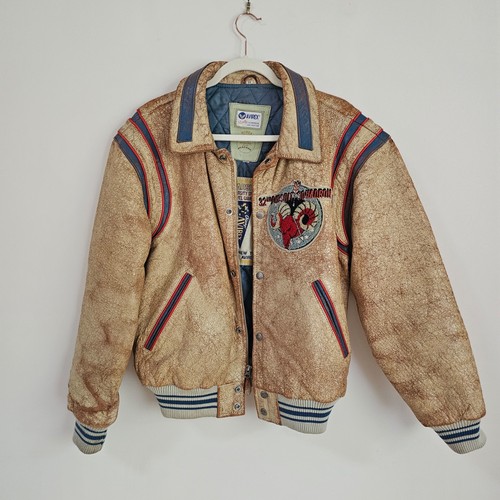Avirex leather jacket - avirex, jacket-