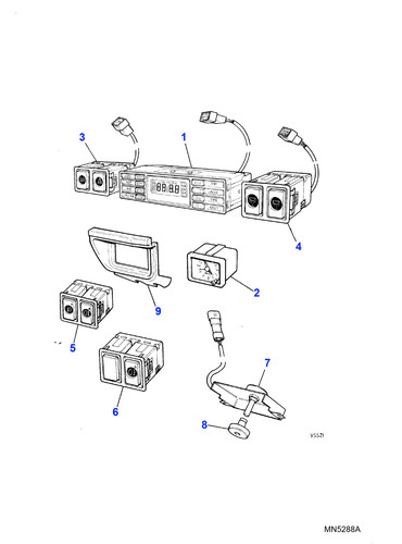 Jaguar genuine rheostat - rheostat, knob
