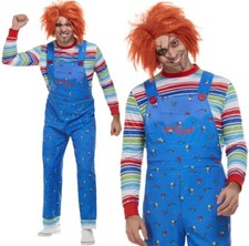 Adult 1980s Officially Licensed Chucky Fancy Dress Costume Mens by Smiffys