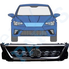 For Seat Ibiza 2017- Front Grille Grill Chrome Complete