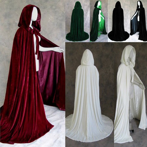 Velvet hooded cloak wedding - velvet,