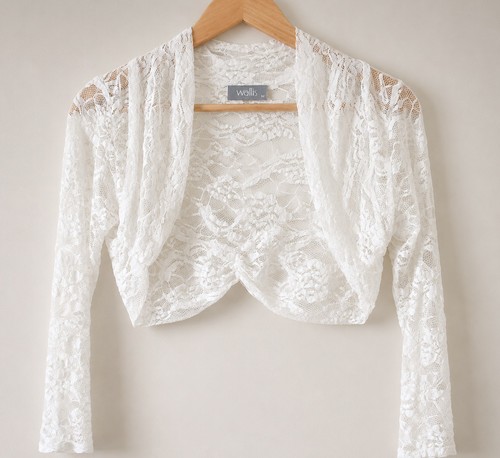 Wallis ivory lace shrug - shrug, bolero