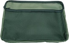 Canvas zip bag A4 green