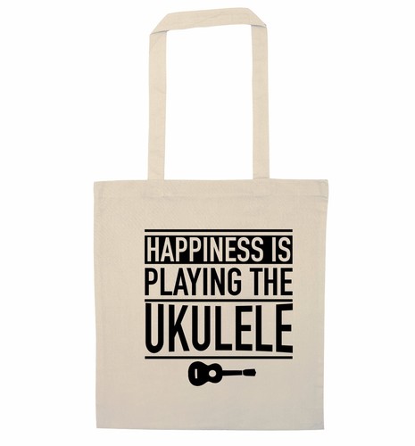 Happiness ukulele tote bag - happiness, is