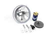 Morette Headlights Universal Spotlights Set with Bulb and Cap 124mm Hella